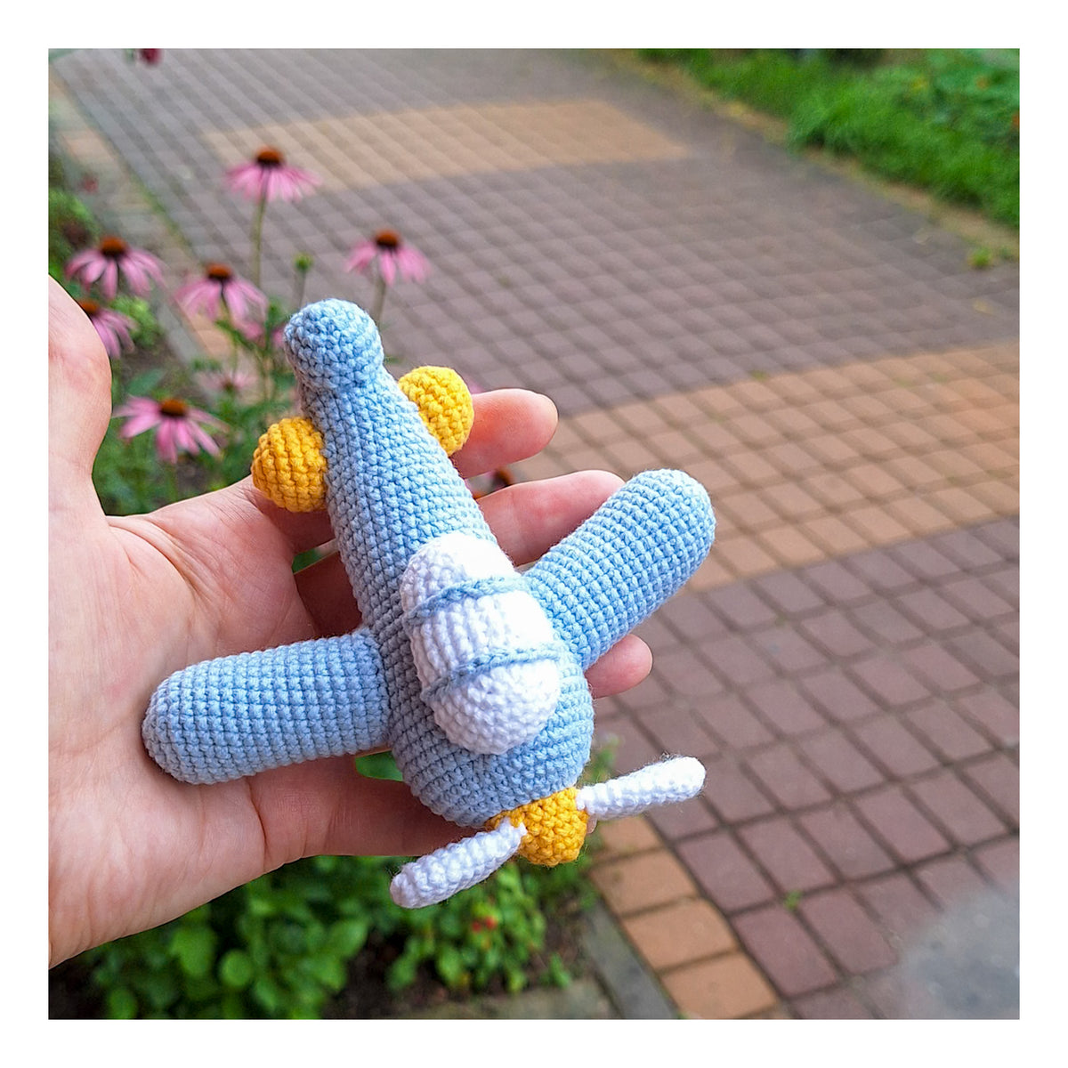 Crochet Airplane Plush Toy, Amigurumi Plane, Aviation Nursery Decor, Baby Shower Gift, Neutral Gift