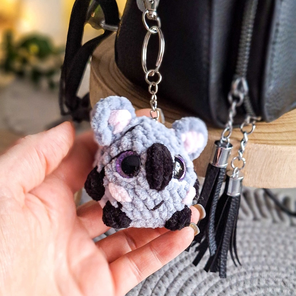 Koala Keychain, Handmade Plush Amigurumi, 14 cm, for Backpack or Keys