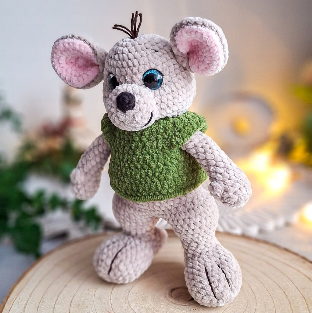 Crochet Kangaroo, 25 cm – Handmade Plush Toy
