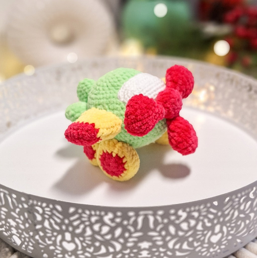 Small Plush Airplane, 14 cm, Handmade Soft Toy