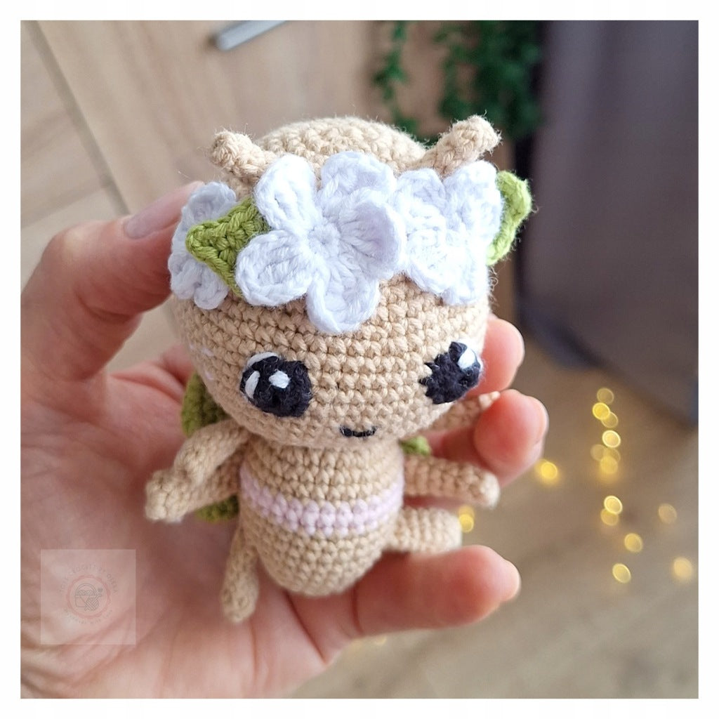 Butterfly Keychain, 8 cm, Handmade Crochet Amigurumi Toy