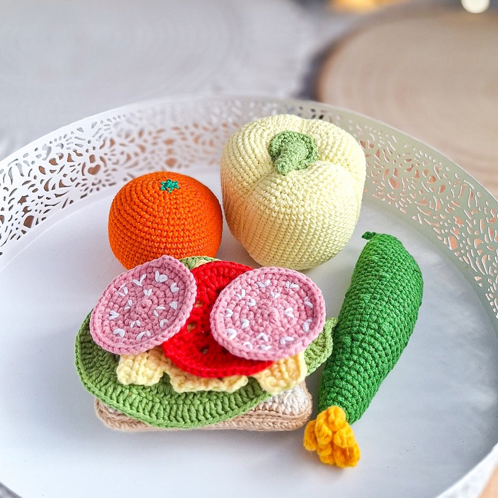 Vegetables and Sandwich Set – Montessori, Handmade Craft