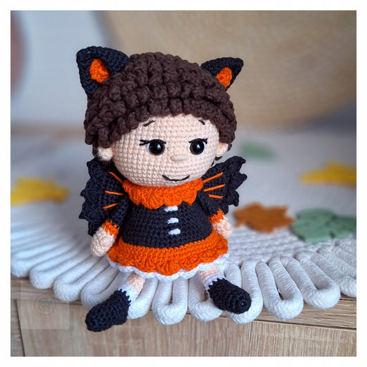 Crochet Bat, 17 cm – Handmade Amigurumi Doll Toy