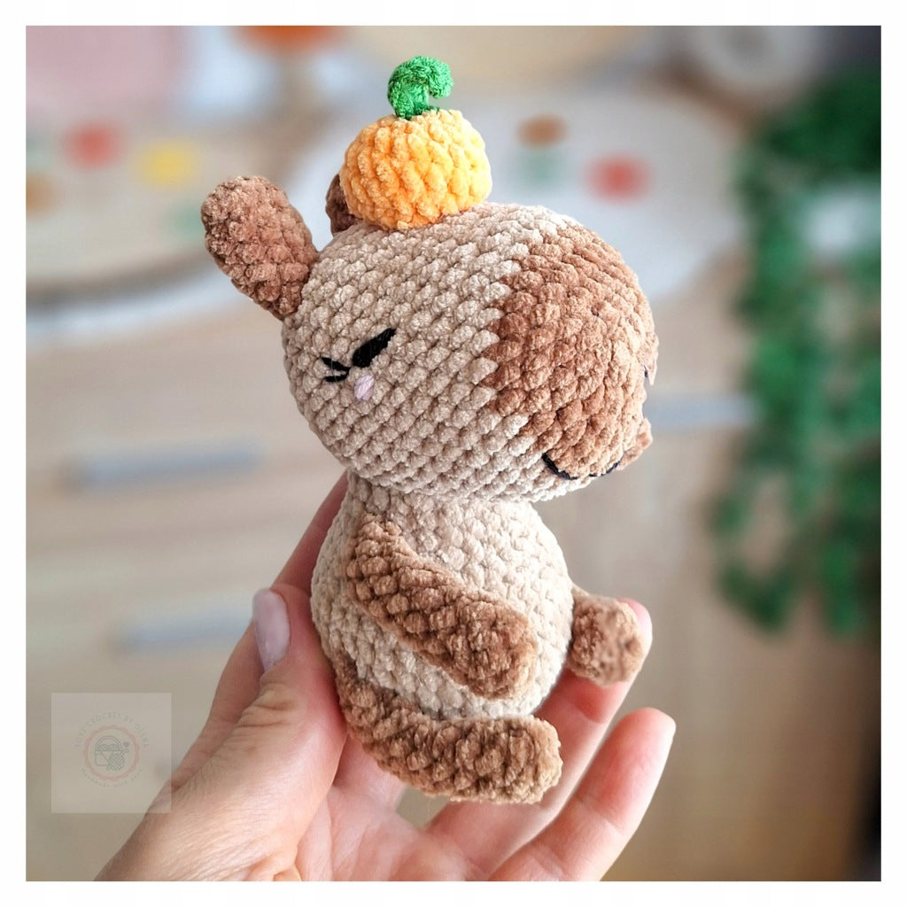 Crochet Capybara, 15 cm, Handmade Amigurumi Toy