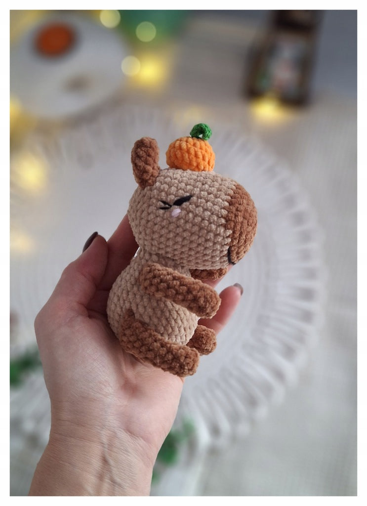 Crochet Capybara, 15 cm, Handmade Amigurumi Toy