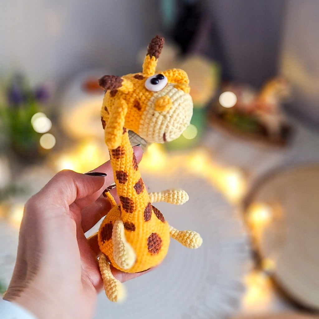 Crochet Giraffe, 19 cm – Handmade Toy