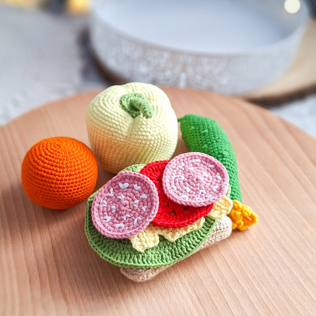 Vegetables and Sandwich Set – Montessori, Handmade Craft